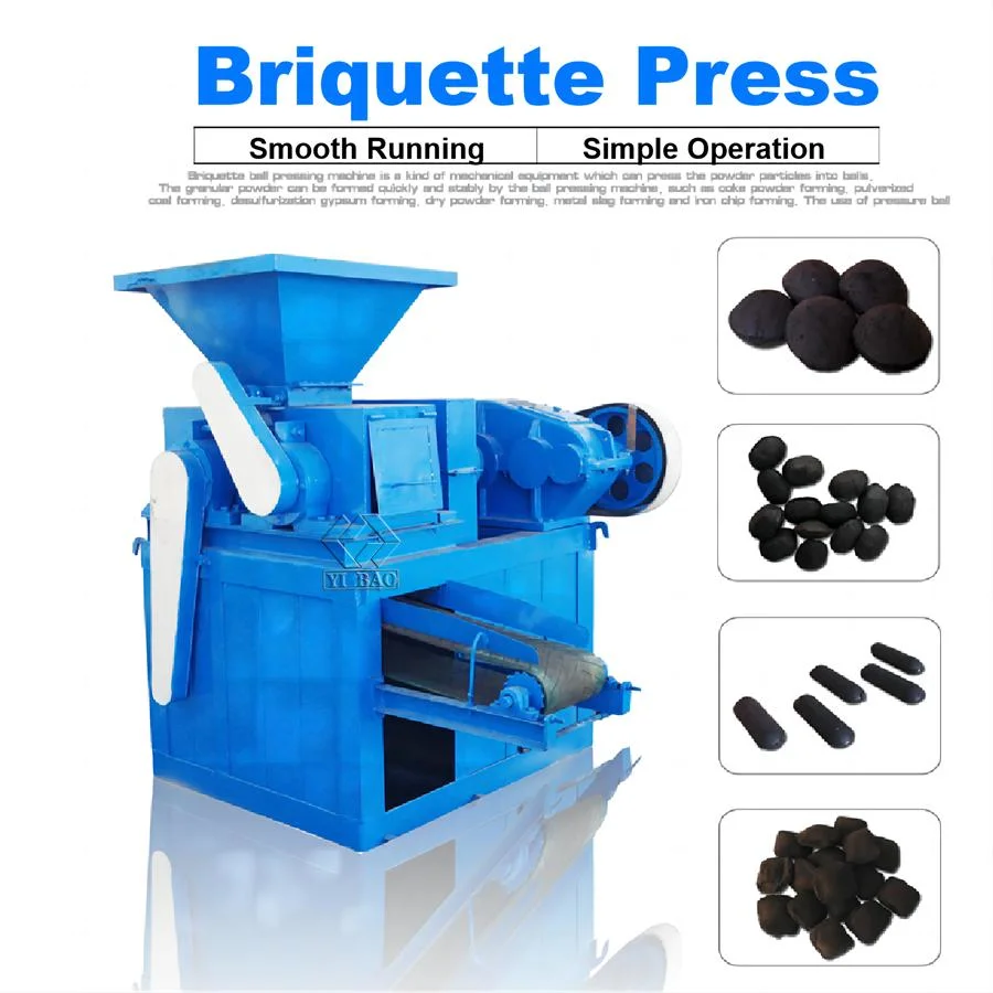 Automatic Coconut Shell New High Capacity Wood Sawdust Coal Ball Pillow Shape BBQ Charcoal Briquette Press Making Machine