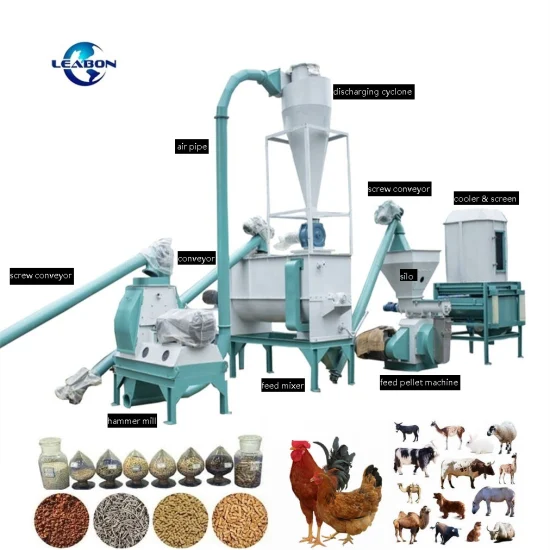 1-3t/h machine agricole l'alimentation des animaux de la machine de la machine d'alimentation des animaux de volaille Prix de la machine à granulés d'alimentation de poulet