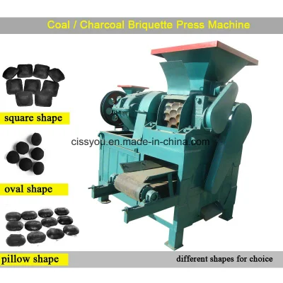 Machine de presse à billes à briquettes à quatre rouleaux de poudre de charbon de bois